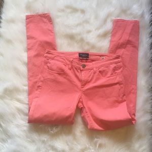 American Eagle Pink Skinny Jeans